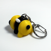 3D printed bee mini fidget creature keychain