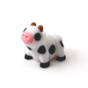 3D printed black and white cow mini fidget creature