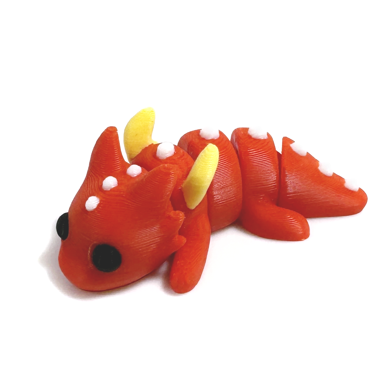 3D printed dragon with wings mini fidget creature