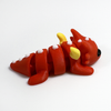 3D printed dragon with wings mini fidget creature