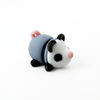 3D printed opossum with black feet mini fidget creature