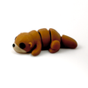 3D printed otter mini fidget creature that is belly down and on all fours