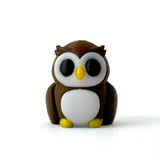 3D printed owl mini fidget creature
