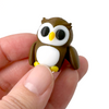 3D printed owl mini fidget creature being held