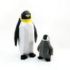 Adult and baby 3D printed penguin magnet puzzles fully assembled