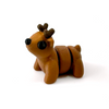 3D printed reindeer mini fidget creature