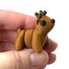 3D printed reindeer mini fidget creature being held