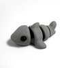 3D printed shark mini fidget creature