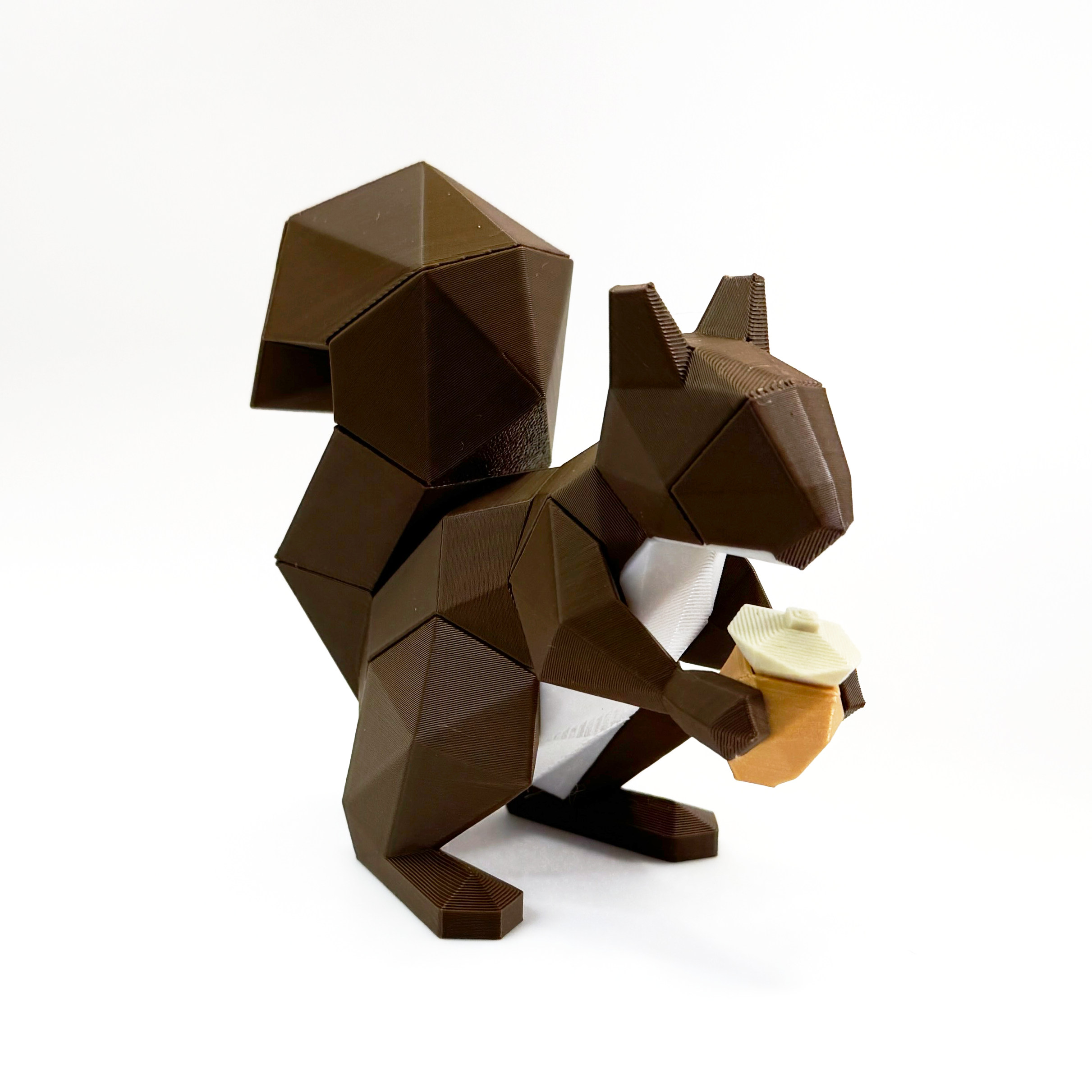 3D printed squirrel magnet puzzle fully assembled