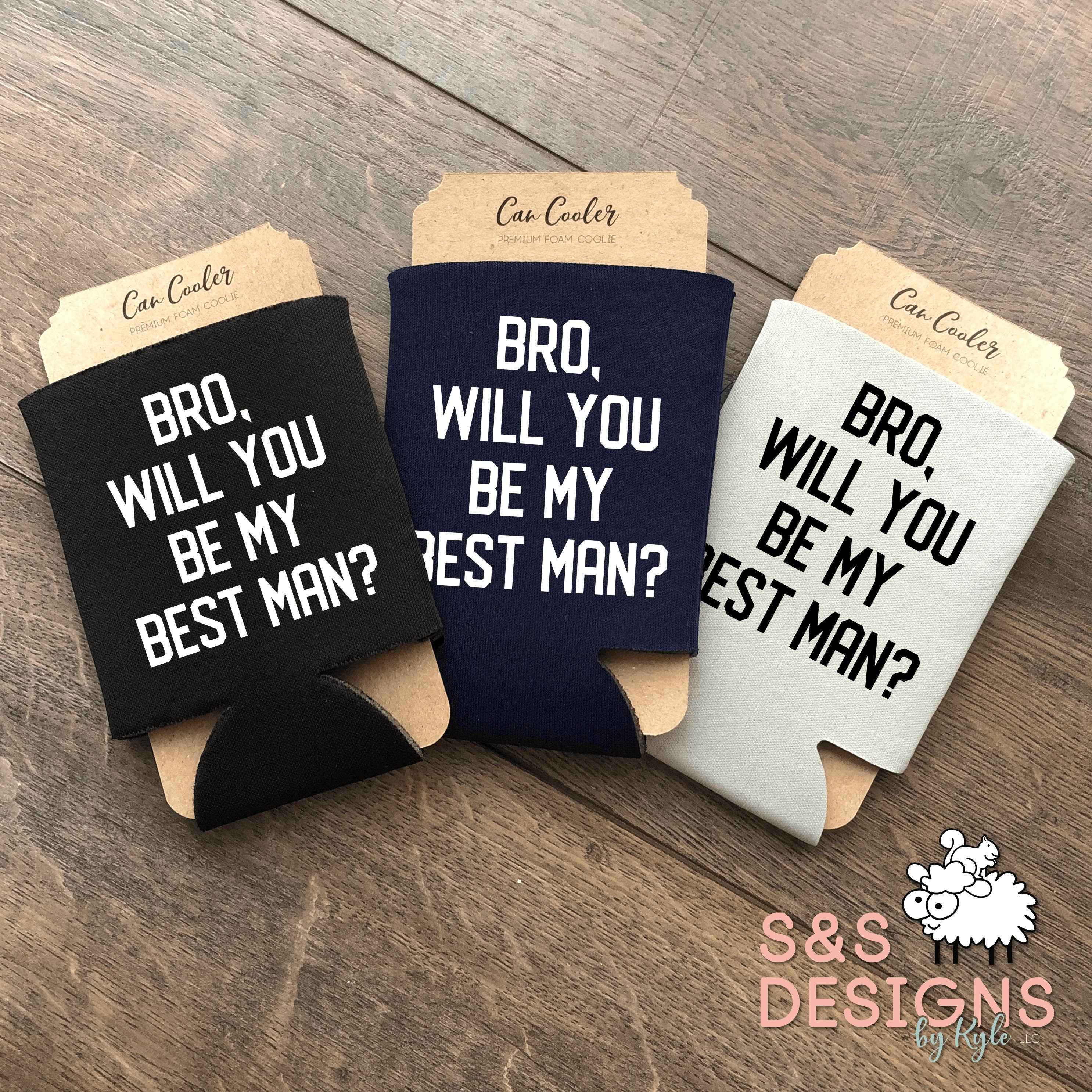 Bro, will you be my Best Man Can Cooler