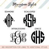 Personalized Vine Monogram Can Cooler
