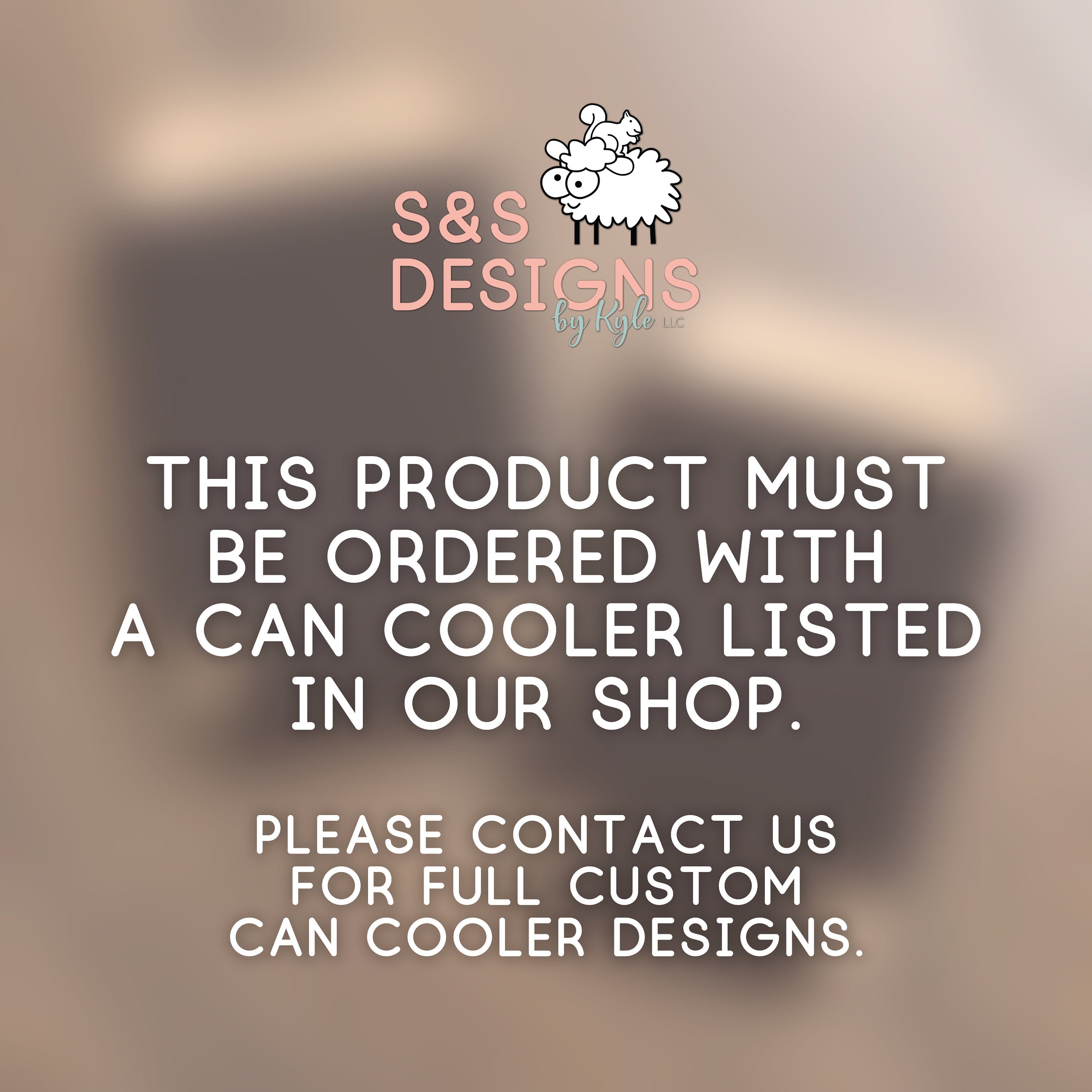 Reverse Side Add On Can Cooler Personalization