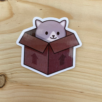 Cat in a Box Sticker