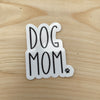 Dog Mom with Paw Print Sticker